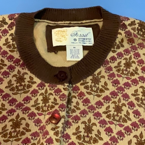 Beautiful FOSSIL Authentic Jeans Brand Sz M Ladies Fall Sweater Long Sleeve Z46 - Picture 3 of 6